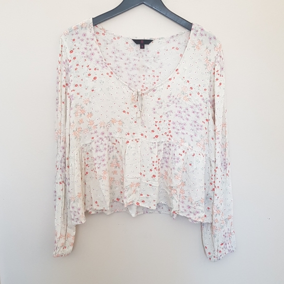 NOBO Tops - NWT NOBO prairie boho floral peasant blouse